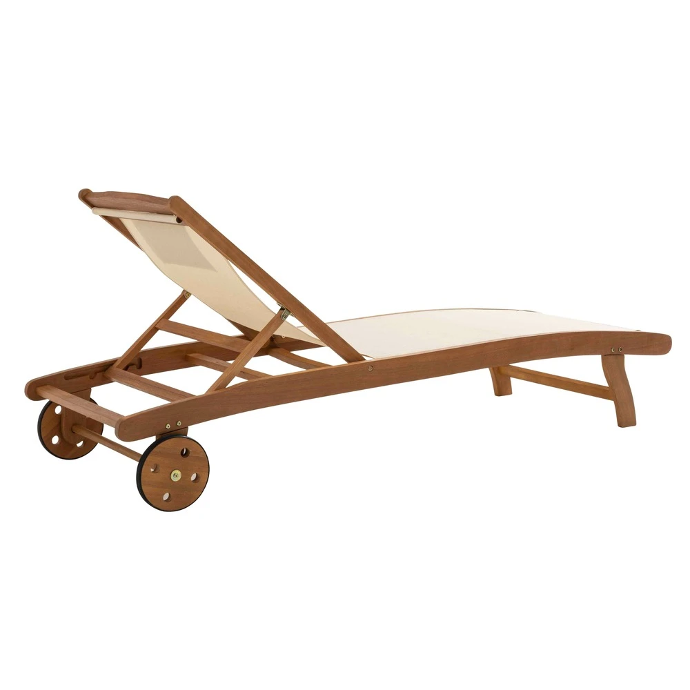 Lot De 2 Bains De Soleil En Eucalyptus écru 3 Lot De 2 Bains De Soleil En Eucalyptus écru