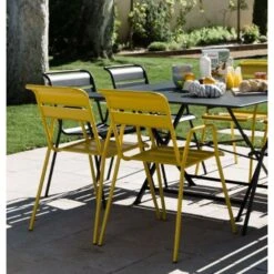 Fauteuil Bridge Monceau Miel 7 Fauteuil Bridge Monceau Miel -Élégance Jardin 1044792 2056540