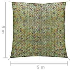 VIDAXL Filet De Camouflage Avec Sac De Rangement 5x5 M Vert -Élégance Jardin 11900327ca54f88c