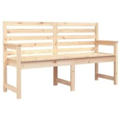 VIDAXL Banc De Jardin 159,5x48x91,5 Cm Bois Massif De Pin -Élégance Jardin 1593c5ad31870968