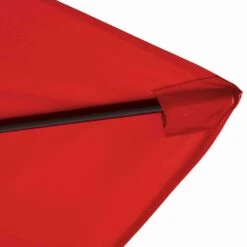Parasol Déporté Carré 3x3m Aluminium Rouge -Élégance Jardin 263183b2e1edc695