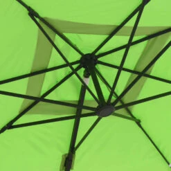 Parasol Déporté Carré 3 X 3m En Aluminium Vert -Élégance Jardin 31090b6784f56568