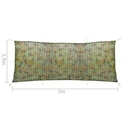 VIDAXL Filet De Camouflage Avec Sac De Rangement 1,5x5 M Vert 11 VIDAXL Filet De Camouflage Avec Sac De Rangement 1,5x5 M Vert -Élégance Jardin 4add80d54a471da7