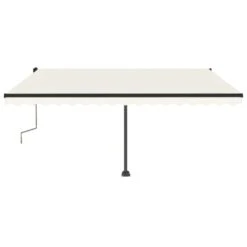 VIDAXL Auvent Manuel Rétractable Avec Led 400x350 Cm Crème 11 VIDAXL Auvent Manuel Rétractable Avec Led 400x350 Cm Crème -Élégance Jardin 4b98d0ca85298a0b