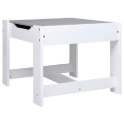 VIDAXL Table Pour Enfants Avec 2 Chaises Blanc Mdf -Élégance Jardin 52b9b0766707742d