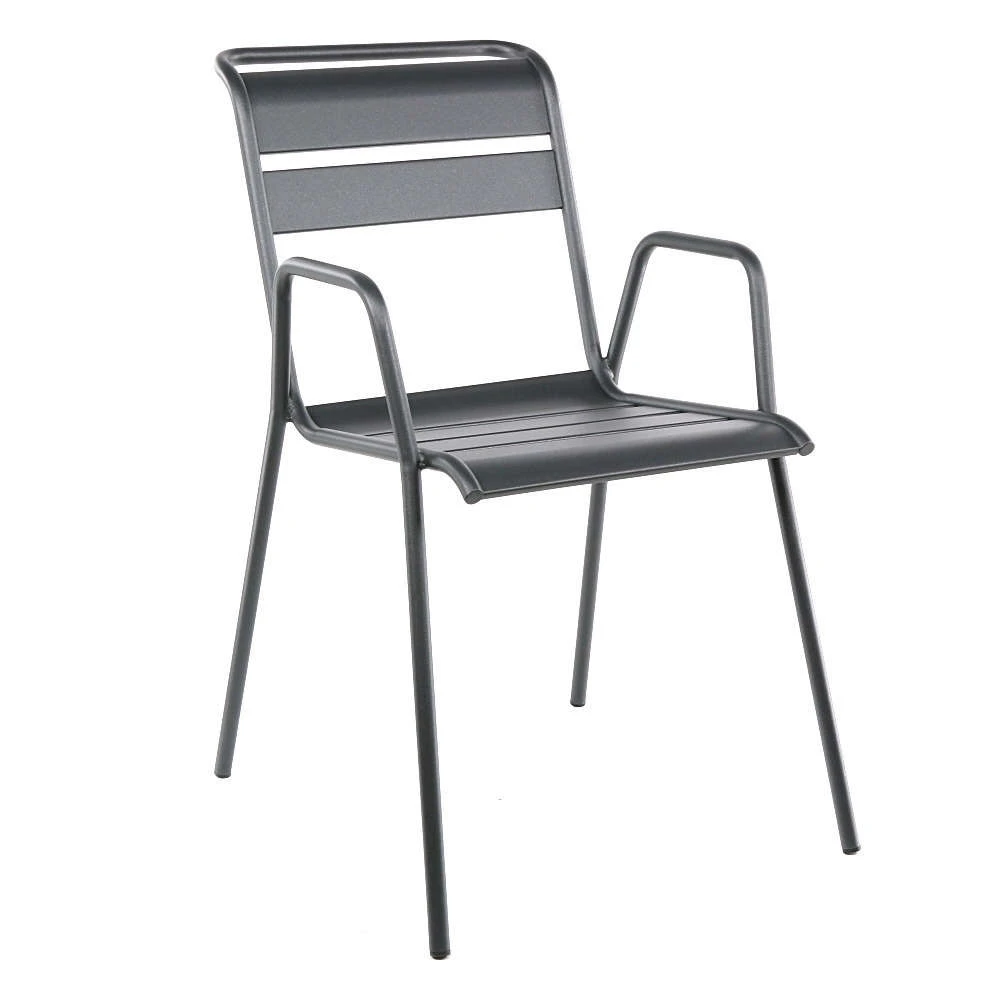 Fauteuil De Jardin Bridge MONCEAU Carbone En Acier - 64,5x52x85 Cm 3 Fauteuil De Jardin Bridge MONCEAU Carbone En Acier - 64,5x52x85 Cm