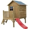 Maisonnette En Bois Avec Toboggan "tomek" -Élégance Jardin 623844ffb4d996.68750293