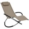 VIDAXL Chaise Longue Pour Enfants Acier Taupe -Élégance Jardin 627a6e948ac775.07065681