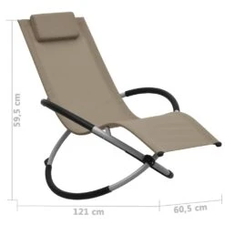 VIDAXL Chaise Longue Pour Enfants Acier Taupe -Élégance Jardin 627a6e949c0869.64580158