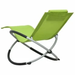 VIDAXL Chaise Longue Pour Enfants Acier Vert -Élégance Jardin 627a6e9508db12.50433387