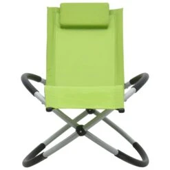VIDAXL Chaise Longue Pour Enfants Acier Vert -Élégance Jardin 627a6e950c9685.43285631