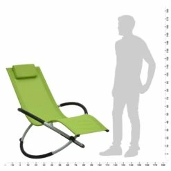 VIDAXL Chaise Longue Pour Enfants Acier Vert -Élégance Jardin 627a6e951c2833.34893167