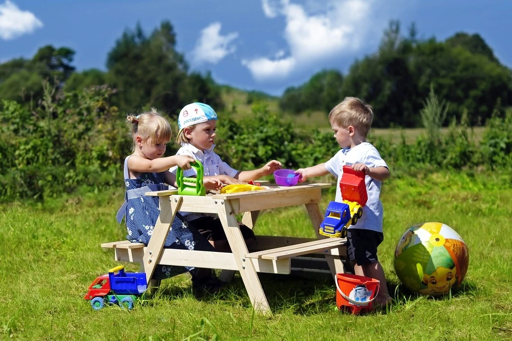 Table Enfant Pour Le Jardin - Table Et Chaise Enfant Avec Boite De Rangement -90x90xh50 Cm - M010-1 5 Table Enfant Pour Le Jardin - Table Et Chaise Enfant Avec Boite De Rangement -90x90xh50 Cm - M010-1 – Image 3