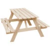 Table Enfant En Bois – Table Et Chaise Enfant - 90x90xh50 Cm - M018-1 -Élégance Jardin 63eb3fd1a6f638.80304500