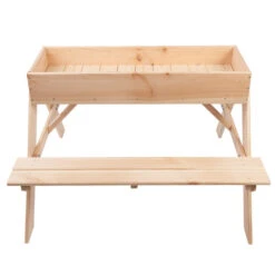 ESSCHERT DESIGN Table Pique Nique Enfant Bac à Sable -Élégance Jardin 641efef1965683.90860656