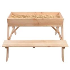 ESSCHERT DESIGN Table Pique Nique Enfant Bac à Sable -Élégance Jardin 641efef1a3bc22.11870370