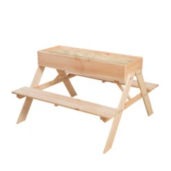 ESSCHERT DESIGN Table Pique Nique Enfant Bac à Sable -Élégance Jardin 641efef1be2519.01277879