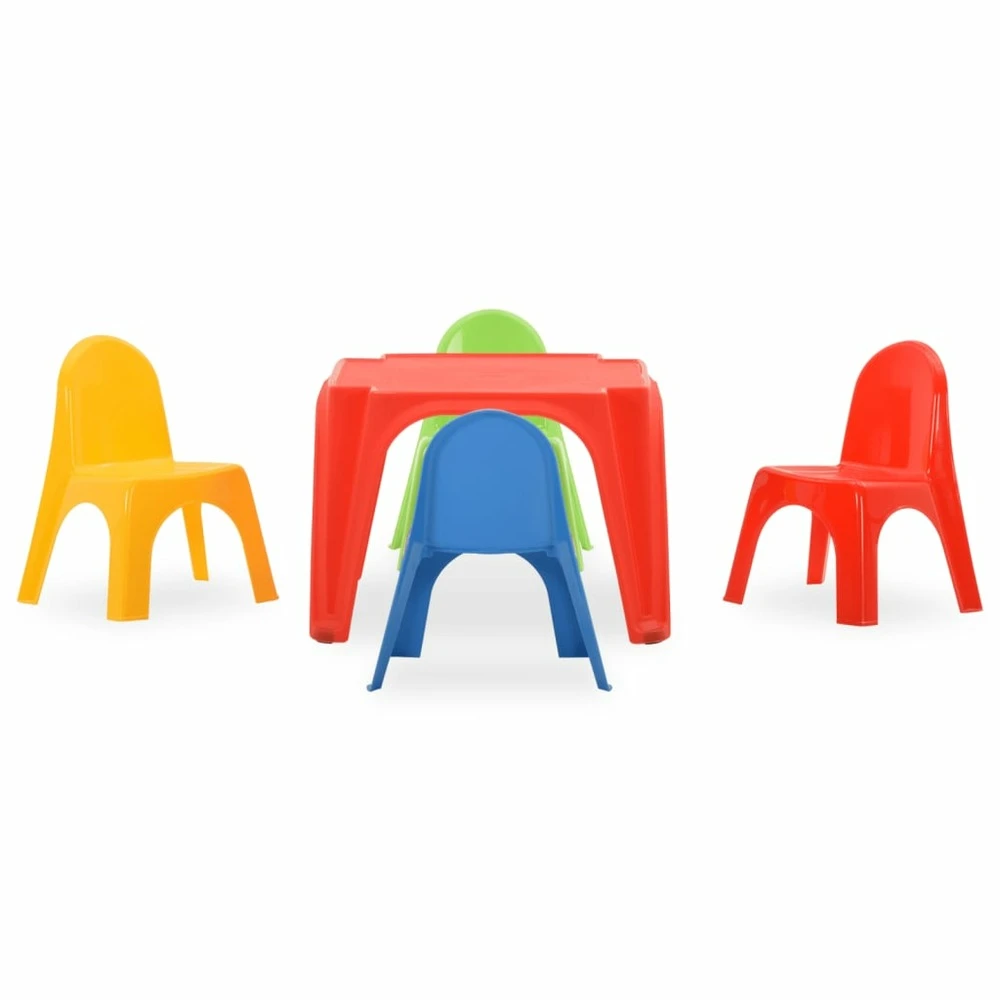 VIDAXL Ensemble De Table Et Chaises Pour Enfants Pp 4 VIDAXL Ensemble De Table Et Chaises Pour Enfants Pp – Image 2