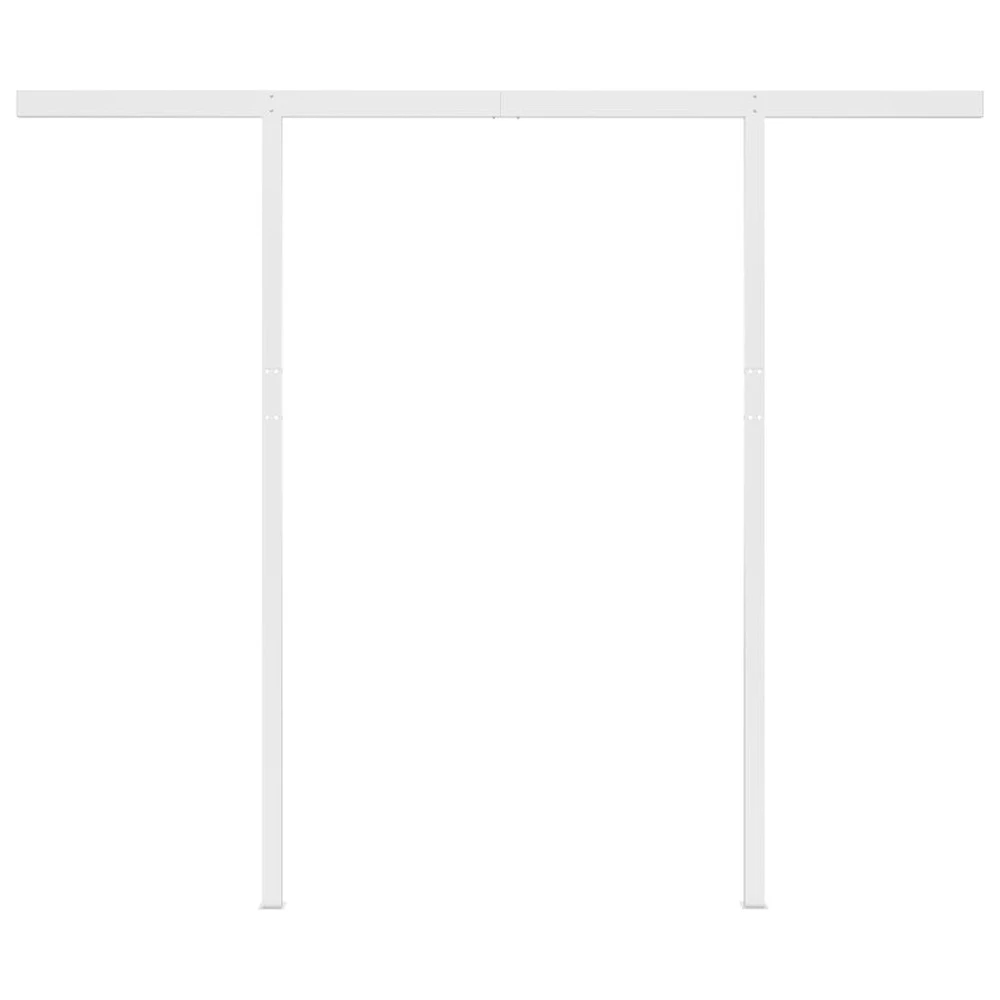 VIDAXL Auvent Rétractable Automatique Et Poteaux 3x2,5 M Orange Marron 9 VIDAXL Auvent Rétractable Automatique Et Poteaux 3x2,5 M Orange Marron – Image 7