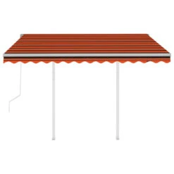 VIDAXL Auvent Rétractable Automatique Et Poteaux 3x2,5 M Orange Marron 14 VIDAXL Auvent Rétractable Automatique Et Poteaux 3x2,5 M Orange Marron -Élégance Jardin 6426dd87828ba5.15495730