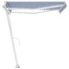 VIDAXL Auvent Automatique Capteur De Vent/led 350x250 Cm Bleu Et Blanc 2 VIDAXL Auvent Automatique Capteur De Vent/led 350x250 Cm Bleu Et Blanc -Élégance Jardin 6426dd8ba1f1e6.53566321