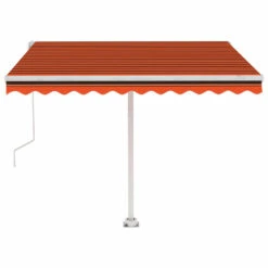 VIDAXL Auvent Automatique Capteur De Vent/led 300x250 Cm Orange/marron 14 VIDAXL Auvent Automatique Capteur De Vent/led 300x250 Cm Orange/marron -Élégance Jardin 6426ddbb6afaf2.72135959