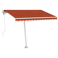 VIDAXL Auvent Automatique Capteur De Vent/led 300x250 Cm Orange/marron 12 VIDAXL Auvent Automatique Capteur De Vent/led 300x250 Cm Orange/marron -Élégance Jardin 6426ddbb752891.08505153
