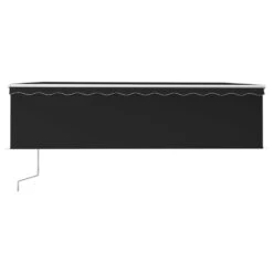 VIDAXL Auvent Automatique Store Capteur De Vent Et Led 5x3m Anthracite -Élégance Jardin 6426ddc7ebedd4.36638288