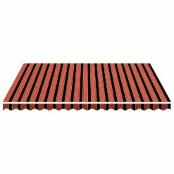 VIDAXL Tissu De Remplacement Pour Auvent Orange Et Marron 4x3,5 M -Élégance Jardin 6426ddce5cb700.36259646
