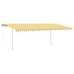 VIDAXL Auvent Automatique Capteur De Vent Et Led 6x3,5m Jaune Et Blanc 10 VIDAXL Auvent Automatique Capteur De Vent Et Led 6x3,5m Jaune Et Blanc -Élégance Jardin 6426ddd54c4462.02835787