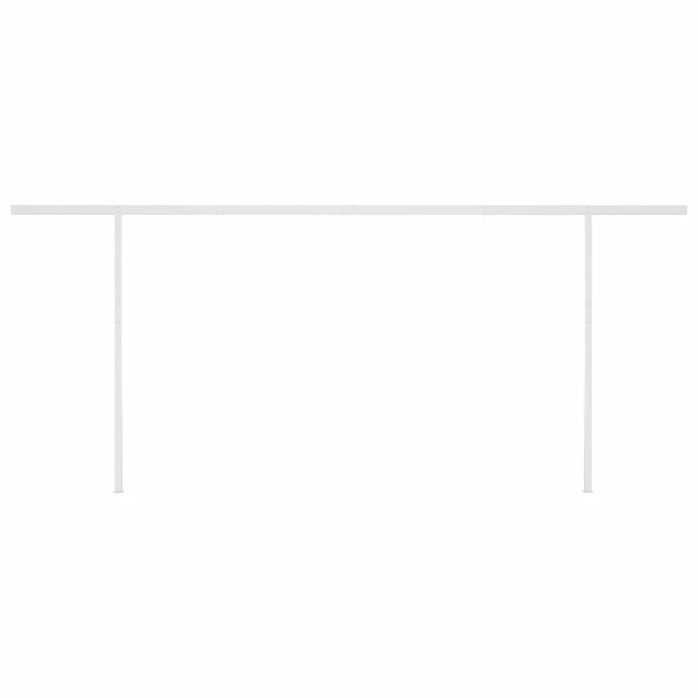VIDAXL Auvent Automatique Rétractable Poteaux 5x3,5 M Crème 9 VIDAXL Auvent Automatique Rétractable Poteaux 5x3,5 M Crème – Image 7