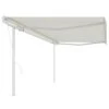 VIDAXL Auvent Automatique Rétractable Poteaux 5x3,5 M Crème -Élégance Jardin 6426dde4e1f4f3.01298618