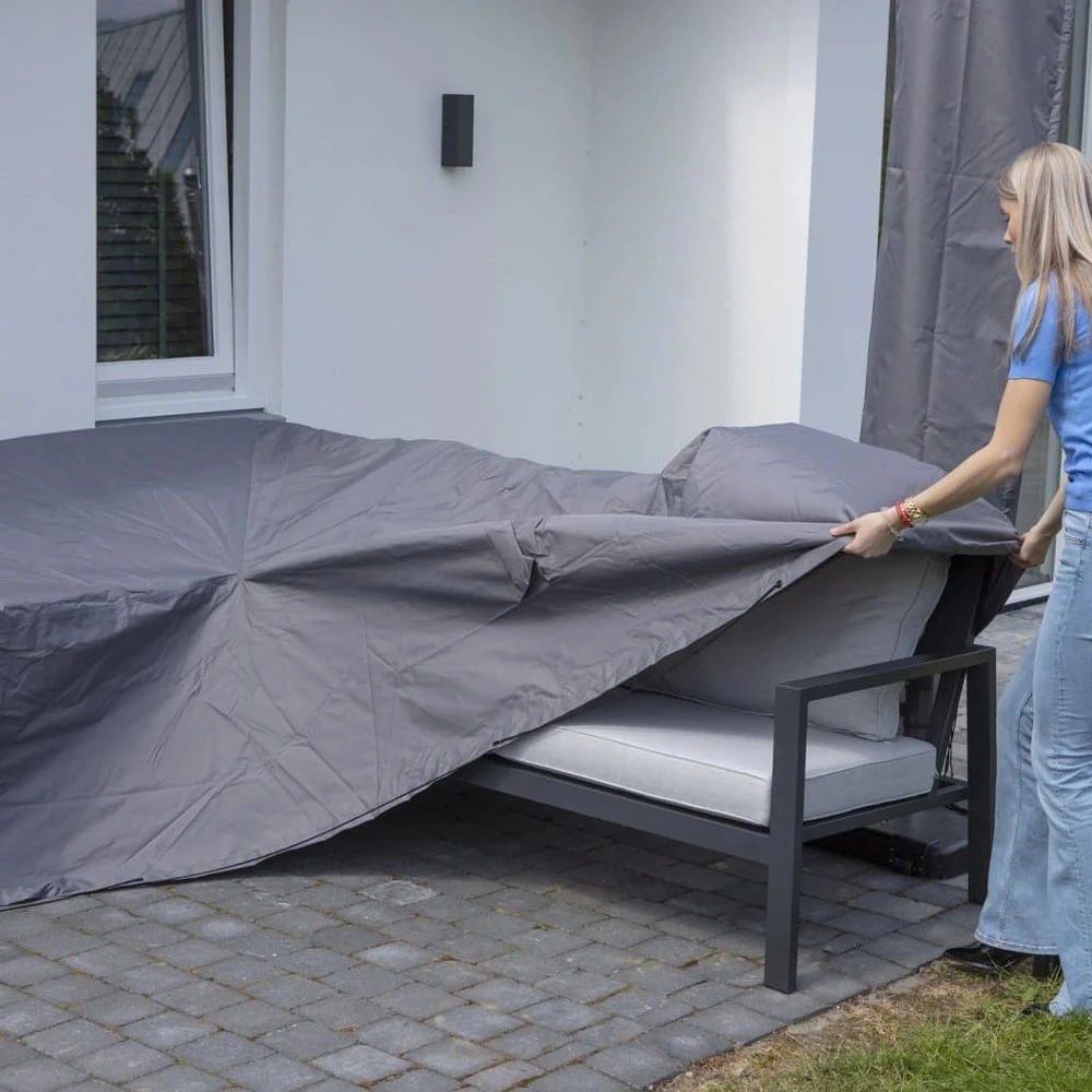 Madison Housse De Meubles D'extérieur 270 X 210 X 90 Cm Droit Gris 8 Madison Housse De Meubles D'extérieur 270 X 210 X 90 Cm Droit Gris – Image 6