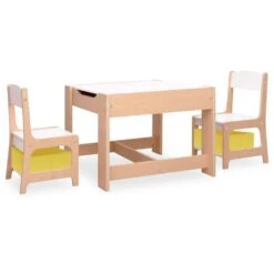 VIDAXL Table Pour Enfants Avec 2 Chaises Mdf 10 VIDAXL Table Pour Enfants Avec 2 Chaises Mdf -Élégance Jardin 64387d73798935.10014656
