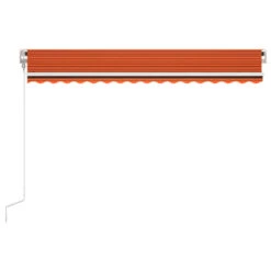 VIDAXL Auvent Rétractable Automatique 450x350 Cm Orange Et Marron 12 VIDAXL Auvent Rétractable Automatique 450x350 Cm Orange Et Marron -Élégance Jardin 645657c8eedd69.14431801