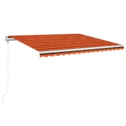 VIDAXL Auvent Rétractable Automatique 450x350 Cm Orange Et Marron 10 VIDAXL Auvent Rétractable Automatique 450x350 Cm Orange Et Marron -Élégance Jardin 645657c8f22bf5.05205237
