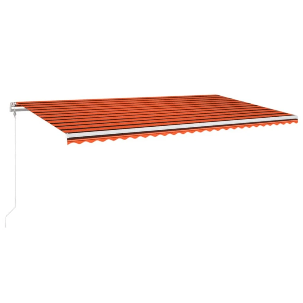 VIDAXL Auvent Rétractable Automatique 600x350 Cm Orange Et Marron 3 VIDAXL Auvent Rétractable Automatique 600x350 Cm Orange Et Marron