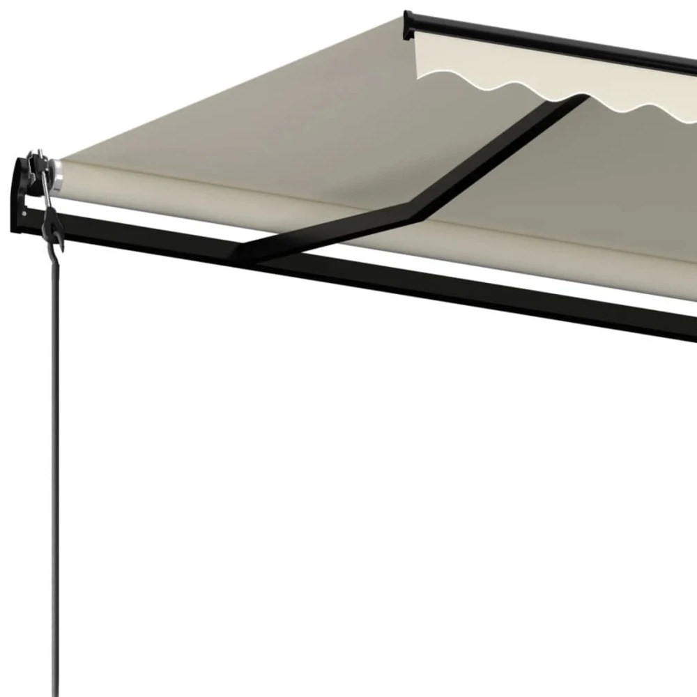 VIDAXL Auvent Rétractable Automatique 450x300 Cm Crème 7 VIDAXL Auvent Rétractable Automatique 450x300 Cm Crème – Image 5