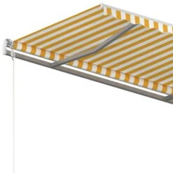 VIDAXL Auvent Rétractable Automatique 450x300 Cm Jaune Et Blanc 13 VIDAXL Auvent Rétractable Automatique 450x300 Cm Jaune Et Blanc -Élégance Jardin 645a959f6ddc02.57137998