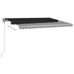 VIDAXL Auvent Manuel Rétractable Avec Led 400x300 Cm Anthracite -Élégance Jardin 645a95c03ebc41.26525186