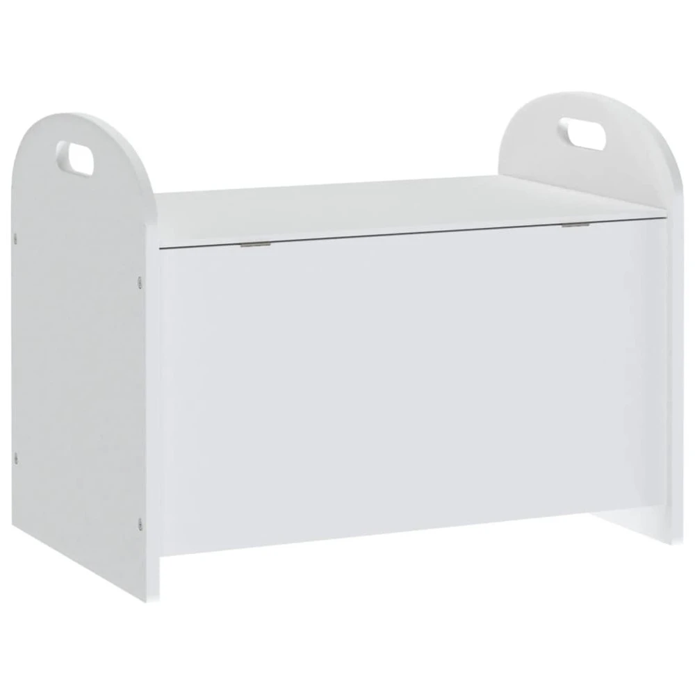VIDAXL Banc De Rangement Pour Enfants Blanc 62x40x46,5 Cm Mdf 7 VIDAXL Banc De Rangement Pour Enfants Blanc 62x40x46,5 Cm Mdf – Image 5