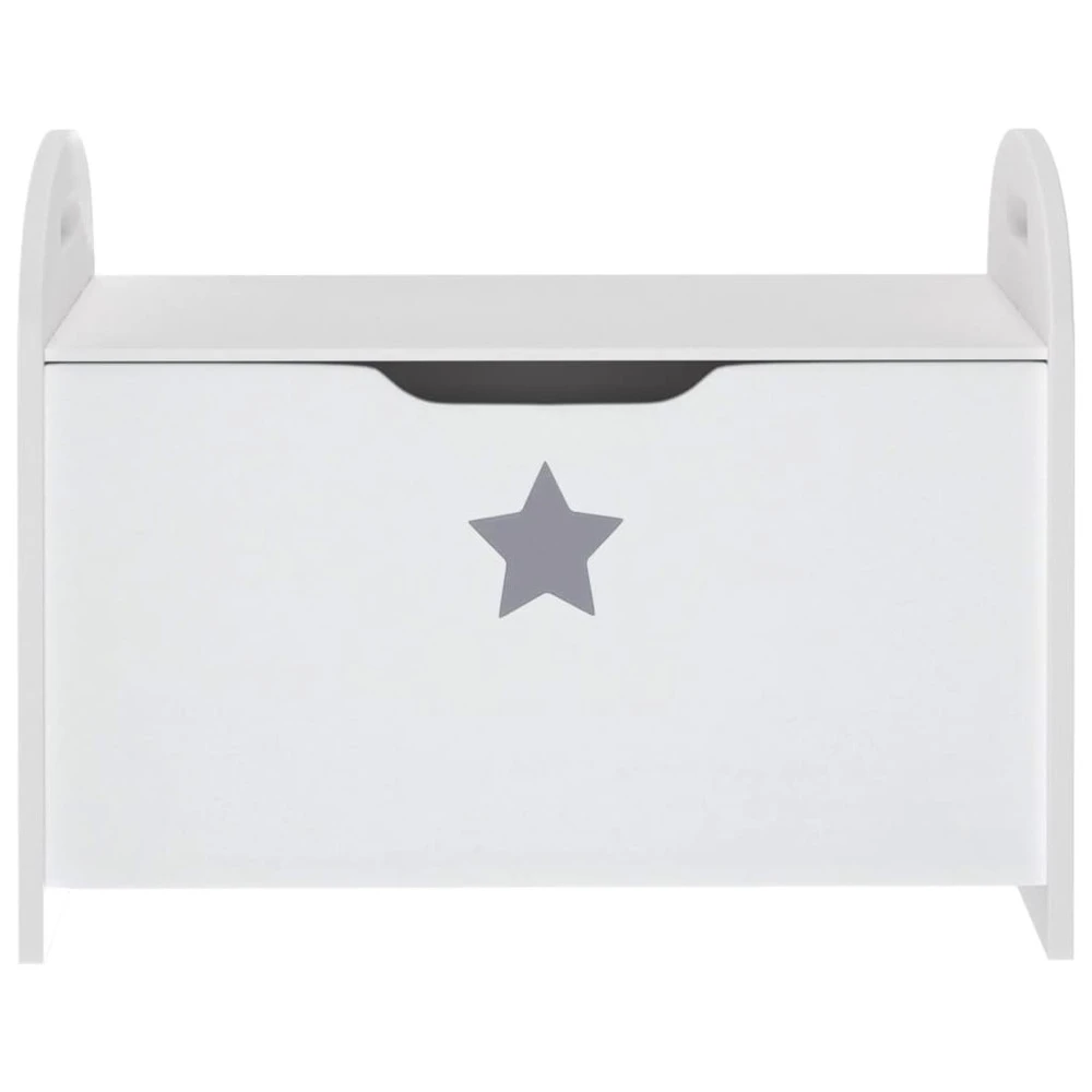 VIDAXL Banc De Rangement Pour Enfants Blanc 62x40x46,5 Cm Mdf 5 VIDAXL Banc De Rangement Pour Enfants Blanc 62x40x46,5 Cm Mdf – Image 3