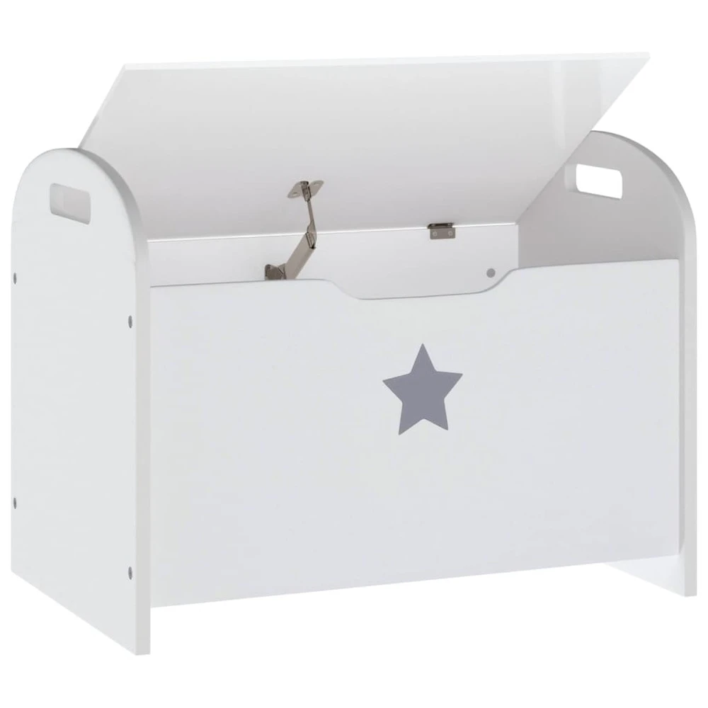 VIDAXL Banc De Rangement Pour Enfants Blanc 62x40x46,5 Cm Mdf 8 VIDAXL Banc De Rangement Pour Enfants Blanc 62x40x46,5 Cm Mdf – Image 6