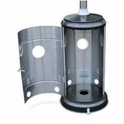 Chauffage D'extérieur Gaz 12.5kw - Finland - Parasol Chauffant En Acier Inoxydable. Réglable. Porte En Façade. Roulettes Et Housse -Élégance Jardin 645b907794e641.05101883