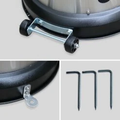 Chauffage D'extérieur Gaz 12.5kw - Finland - Parasol Chauffant En Acier Inoxydable. Réglable. Porte En Façade. Roulettes Et Housse -Élégance Jardin 645b9077b67f27.36984468