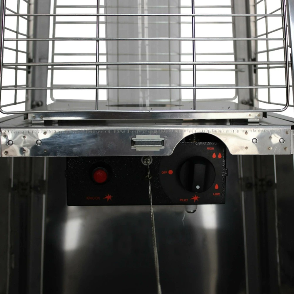 Parasol Chauffant Au Gaz Pyramide - Greenland Avec Housse De Protection Grise - Chauffage D'extérieur 11.2kw En Acier Inoxydable. 5 Parasol Chauffant Au Gaz Pyramide - Greenland Avec Housse De Protection Grise - Chauffage D'extérieur 11.2kw En Acier Inoxydable. – Image 3