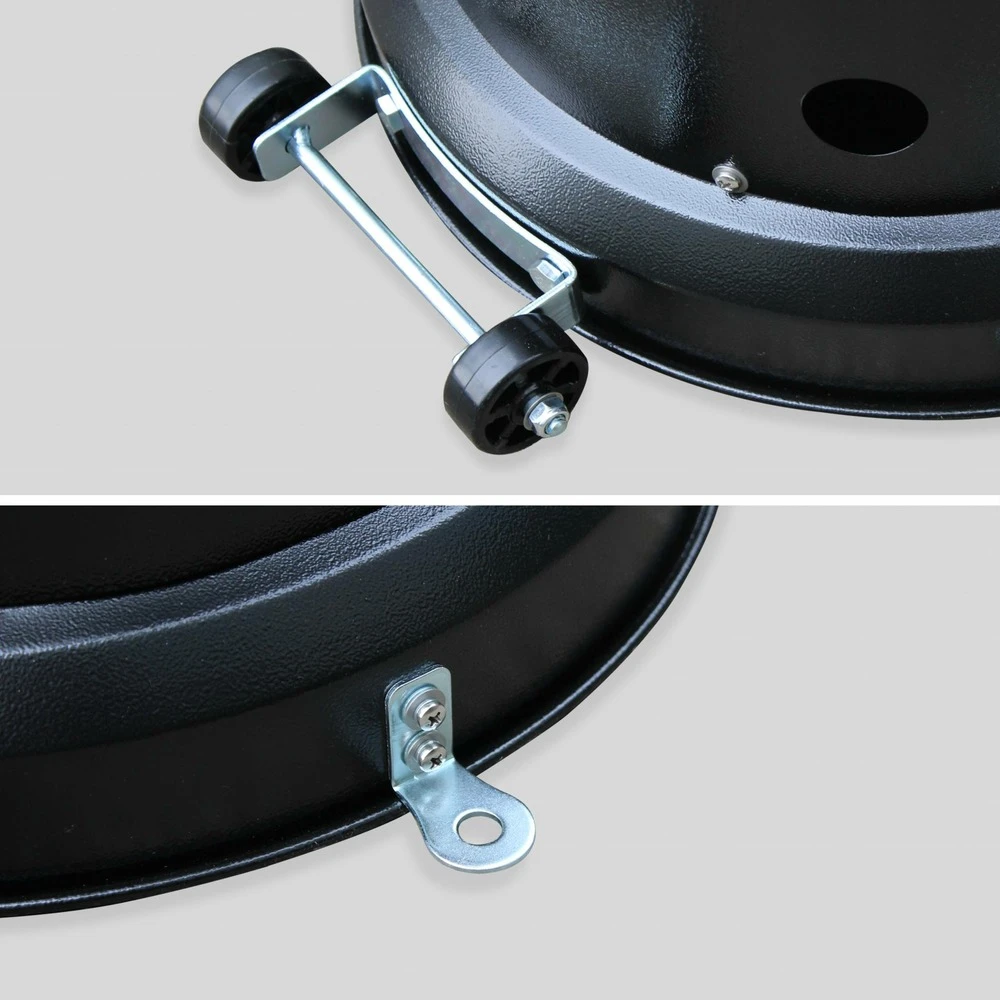 Chauffage D'extérieur Gaz 12.5kw - Finland - Parasol Chauffant Noir. Réglable. Porte En Façade Et Roulettes 7 Chauffage D'extérieur Gaz 12.5kw - Finland - Parasol Chauffant Noir. Réglable. Porte En Façade Et Roulettes – Image 5