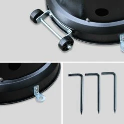 Chauffage D'extérieur Gaz 12.5kw - Finland - Parasol Chauffant Noir. Réglable. Porte En Façade Et Roulettes 14 Chauffage D'extérieur Gaz 12.5kw - Finland - Parasol Chauffant Noir. Réglable. Porte En Façade Et Roulettes -Élégance Jardin 645b90890a72c4.60181135