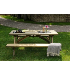 Robuste - Table Pique-nique - L. 180 Cm -Élégance Jardin 645b91e0beaf14.40200202