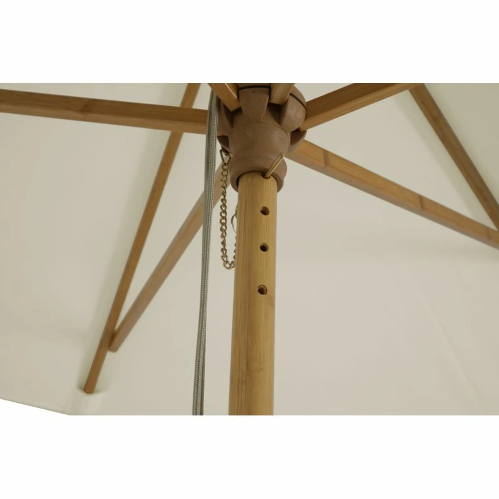 Parasol Droit Hoani En Bambou Contreplaqué Et Tissu Beige Clair 7 Parasol Droit Hoani En Bambou Contreplaqué Et Tissu Beige Clair – Image 5